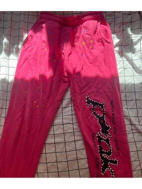 Sp5der Pink Sweatpants
